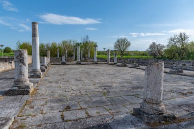 Bulgaristan 'ın Razgrad kenti yakınlarındaki antik Roma kenti Abritus' un kalıntıları