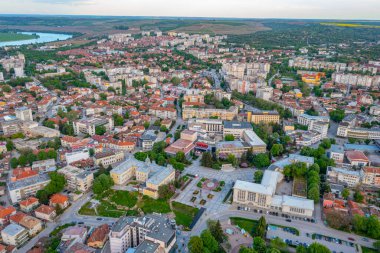 Bulgaristan 'ın Silistra kentinin hava manzarası