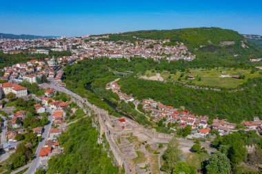 Bulgaristan 'da Veliko Tarnovo Panoraması