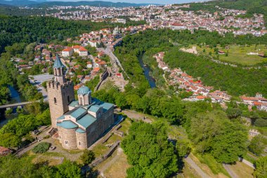 Bulgaristan 'da Veliko Tarnovo Panoraması