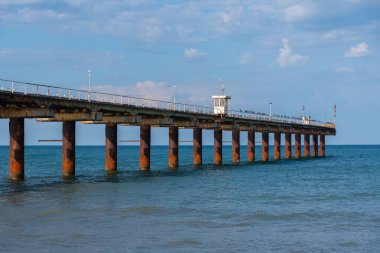 Bulgar köyü Şkorpilovtsi 'de eski bir iskele