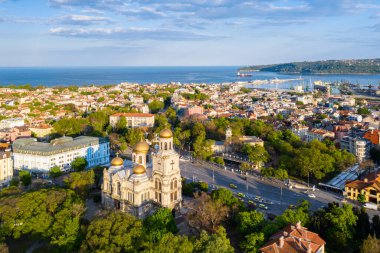 Bulgaristan 'ın Varna kentindeki Theotokos Katedrali' nin Yurt manzarası