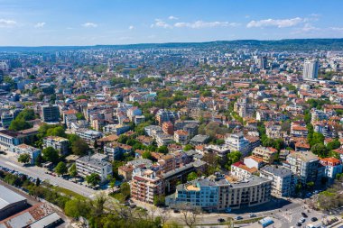 Bulgar kenti Varna 'nın hava manzarası