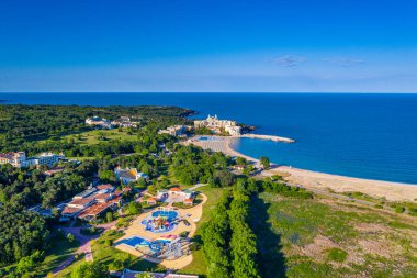 Bulgaristan 'daki Dyuni tatil beldesinin havadan görüntüsü