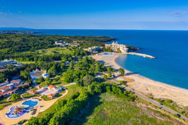 Bulgaristan 'daki Dyuni tatil beldesinin havadan görüntüsü