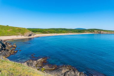 Bulgaristan 'ın Veleka plajında güneşli bir gün