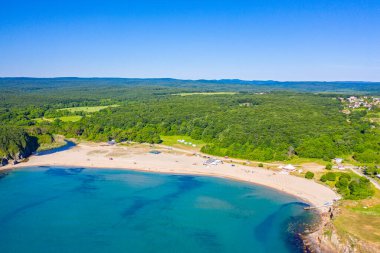 Bulgaristan 'daki Butamyata plajının hava manzarası