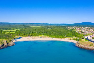 Bulgaristan 'daki Butamyata plajının hava manzarası
