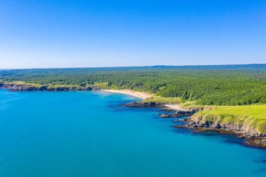 Lipit plajı ve Bulgaristan 'ın engebeli kıyı şeridi