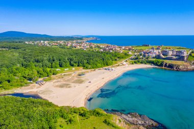 Bulgaristan 'daki Butamyata plajının hava manzarası