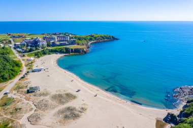 Bulgaristan 'daki Butamyata plajının hava manzarası