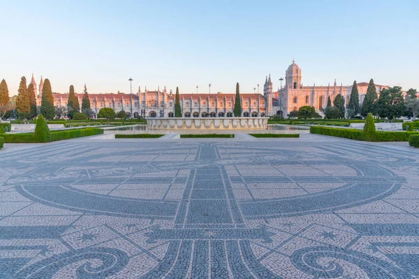 View Mosteiro Dos Jeronimos Praca Imperio Belem Lisszabon Portugália — Stock Fotó