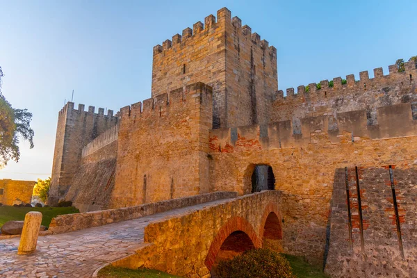 Замок Сан Jorge Лісабоні Португалія — стокове фото