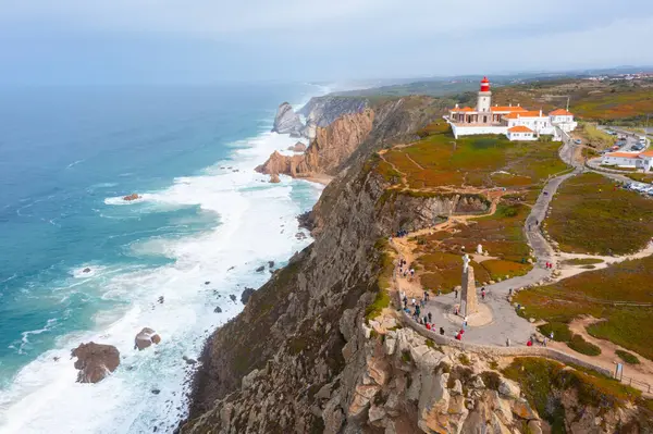 Portekiz Cabo da Roca deniz feneri.