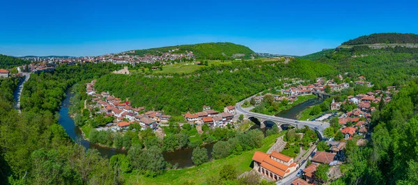 View Vladishki Bridge Yantra River Veliko Tarnov — Stock Photo, Image