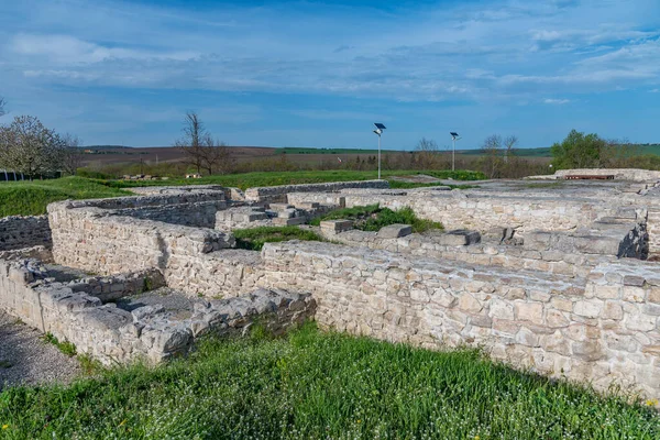 Ruínas Antiga Cidade Romana Abritus Perto Razgrad Bulgária — Fotografia de Stock