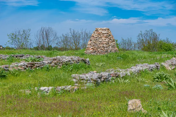 Ruínas Complexo Arqueológico Lago Durankulak Bulgária — Fotografia de Stock