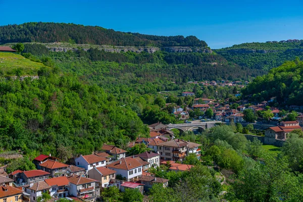 Bulgaristan Veliko Tarnovo Nun Hava Manzarası — Stok fotoğraf