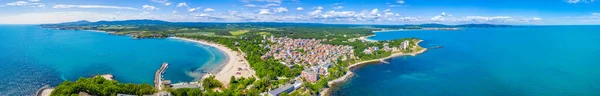 Aerial View Bulgarian Seaside Town Kite — стоковое фото