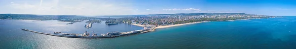 Vista Aérea Del Puerto Varna Bulgari —  Fotos de Stock