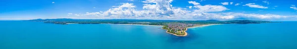 保加利亚海滨城镇普里莫尔斯克的空中景观 — 图库照片