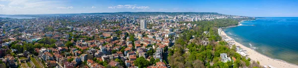 Aerial View Bulgarian City Varn — стоковое фото