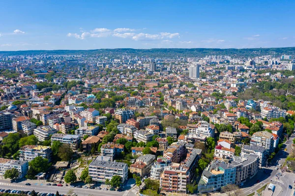 Bulgar kenti Varna 'nın hava manzarası