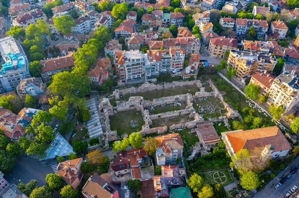 Aerial View Roman Bath Bulgarian City Varna — 스톡 사진