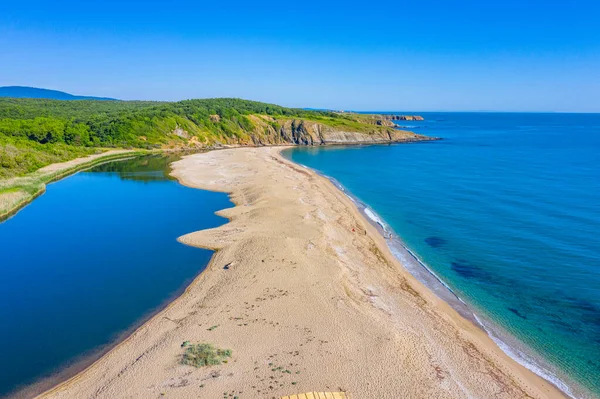 Bulgaristan Daki Veleka Plajının Hava Manzarası — Stok fotoğraf