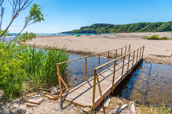 Sunny Day Silistar Beach Bulgaria — Stock Photo, Image