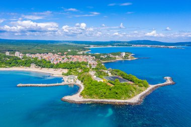 Bulgar sahil kenti Kiten 'in hava manzarası