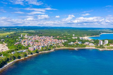 Bulgar sahil kenti Kiten 'in hava manzarası