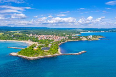 Bulgar sahil kenti Kiten 'in hava manzarası