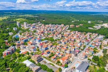 Bulgaristan 'ın sahil kenti Kiten' in hava manzarası