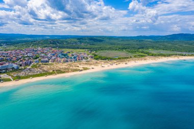 Bulgaristan 'ın Primorsko kentindeki kuzey plajı