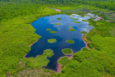 Bulgaristan 'daki Arkutino rezervinde göl