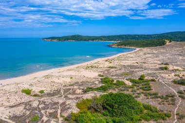 Bulgaristan 'ın Sozopol kenti yakınlarındaki Arkutino plajı