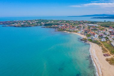 Bulgar kenti Sozopol 'un hava manzarası