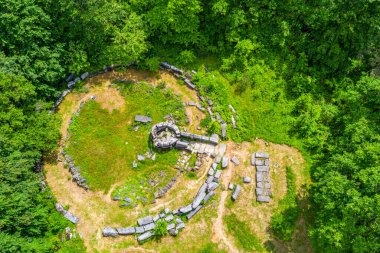 Bulgaristan 'ın Malko Tarnovo kenti yakınlarındaki Mishkova niva harabeleri