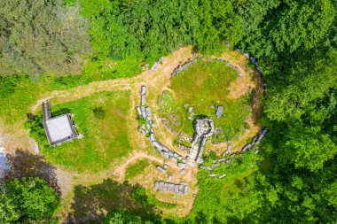 Bulgaristan 'ın Malko Tarnovo kenti yakınlarındaki Mishkova niva harabeleri