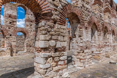 Bulgaristan 'ın Nessebar kentindeki Aziz Sophia Kilisesi kalıntıları