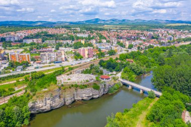 Bulgar kenti Mezdra 'daki Arkeoloji Kompleksi Kalesi