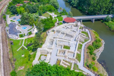 Bulgar kenti Mezdra 'daki Arkeoloji Kompleksi Kalesi