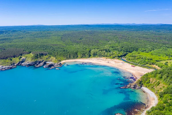 Flygfoto Över Stranden Silistar Bulgarien — Stockfoto