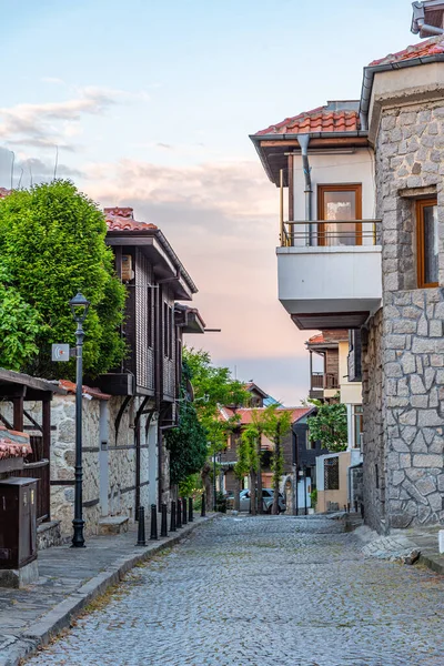 Bulgaristan Eski Sozopol Kentinde Geleneksel Cadde — Stok fotoğraf