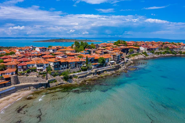 Aerial View Bulgarian Town Sozopol — Stock Photo, Image