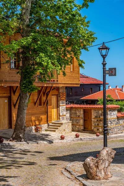 Traditionele Straat Het Oude Centrum Van Sozopol Bulgarije — Stockfoto