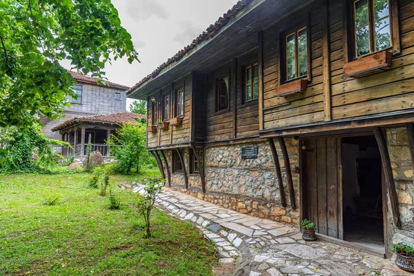 Antigua Casa Madera Ciudad Búlgara Malko Tarnovo — Foto de Stock