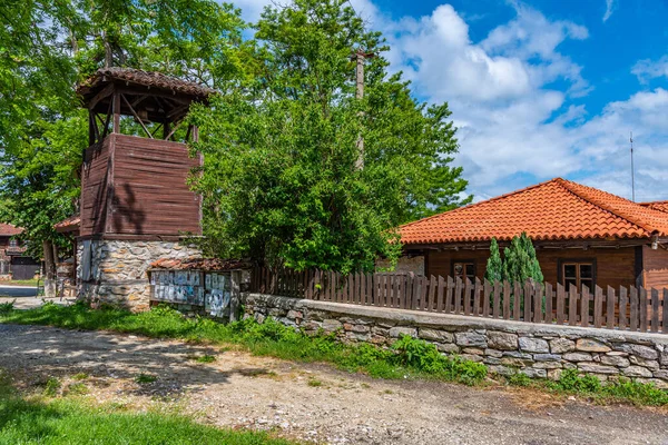 Tradiční Domy Brashlyan Vesnice Bulharsku — Stock fotografie