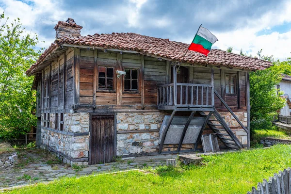 Традиційні Будинки Брашлійському Селі Болгарії — стокове фото